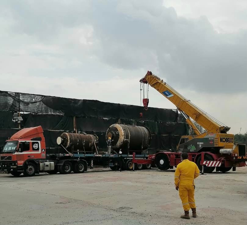 Supply Crane 45 Ton Job Lifting 1 Unit Column 15 Ton & 2 Unit Column 9 Ton